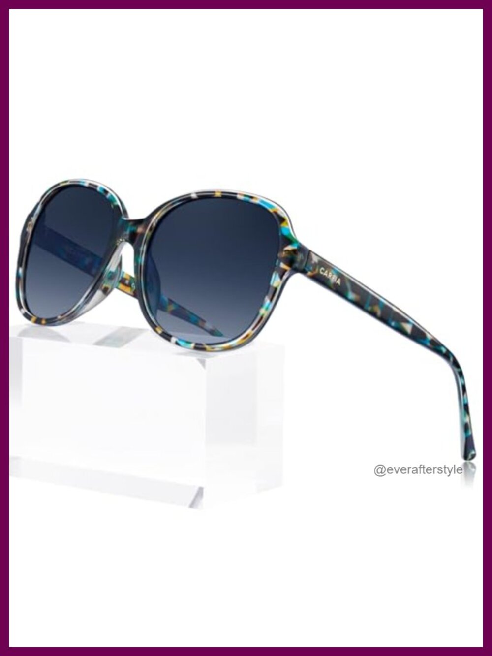 Polarized Acetate Retro Sunglasses UV Protection Square Full Frame